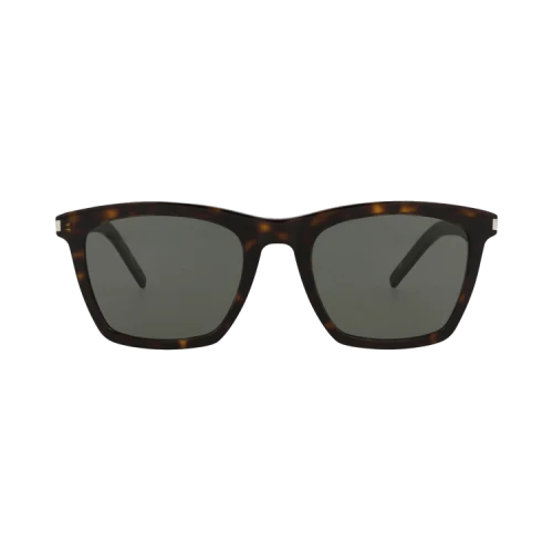 Saint Laurent Square-Frame Acetate Sunglasses Havana Havana Grey (SL281SLIM-30007110-002)