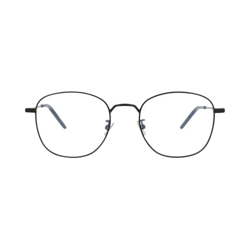 Saint Laurent Round-Frame Metal Optical Frames 'Black/Transparent'