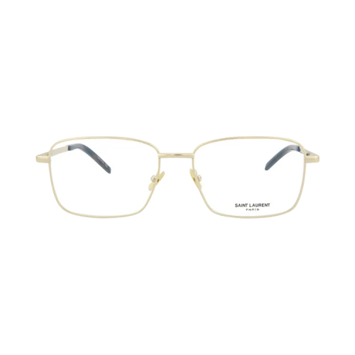 Saint Laurent Square-Frame Metal Optical Frames 'Gold Gold Transparent'