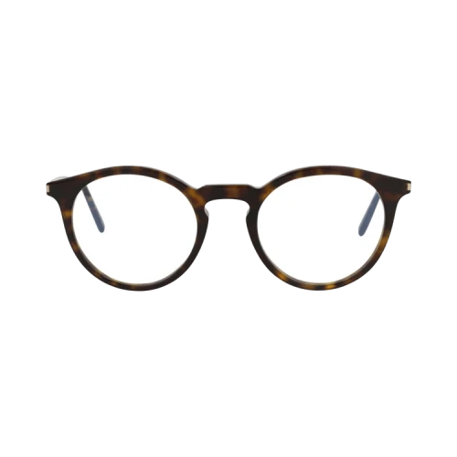 Saint Laurent Round-Frame Acetate Optical Frames 'Havana Havana Transparent'