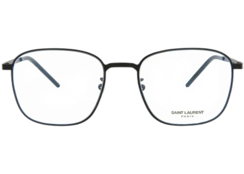 Saint Laurent Square-Frame Metal Optical Frames Black Black Transparent (SL352SLIM-30008526-002)