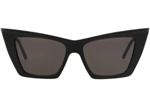 Saint Laurent Cat Eye-Frame Acetate Sunglasses Black Black Black (SL372-30008959-001)