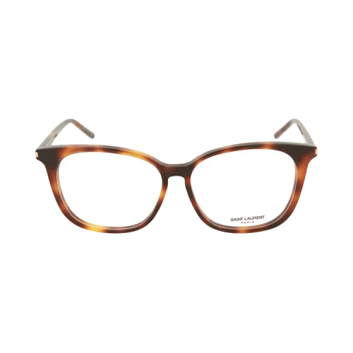 Saint Laurent Square-Frame Optical Frames 'Shiny Light Havana'