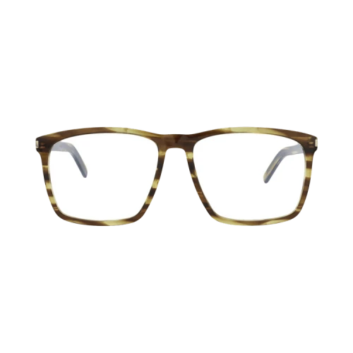Saint Laurent Square-Frame Acetate Optical Frames 'Havana Havana Transparent'