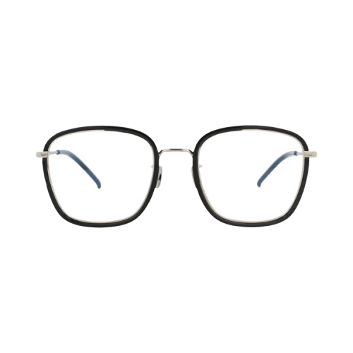 Saint Laurent Square-Frame Injection Optical Frames 'Black Silver Transparent'
