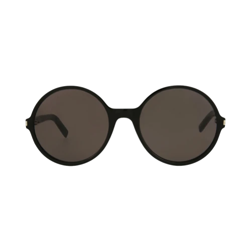 Saint Laurent Sunglasses Round-Frame Acetate Black Black Black (SL450-30011068-001)