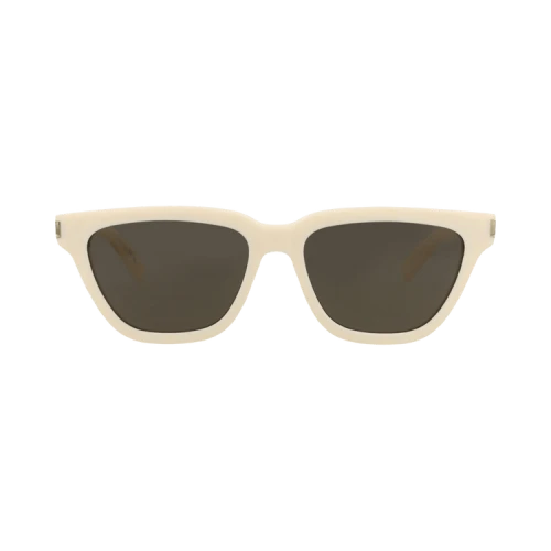 Saint Laurent Cat Eye-Frame Recycled Acetate Sunglasses Ivory Ivory Grey (SL462SULPI-30011402-018)