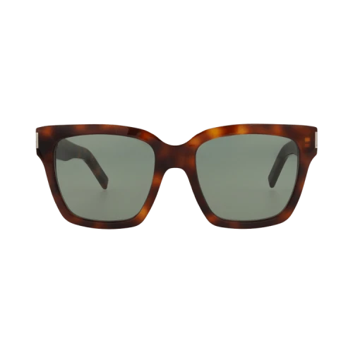 Saint Laurent Square-Frame Acetate Sunglasses 'Havana Havana Green'