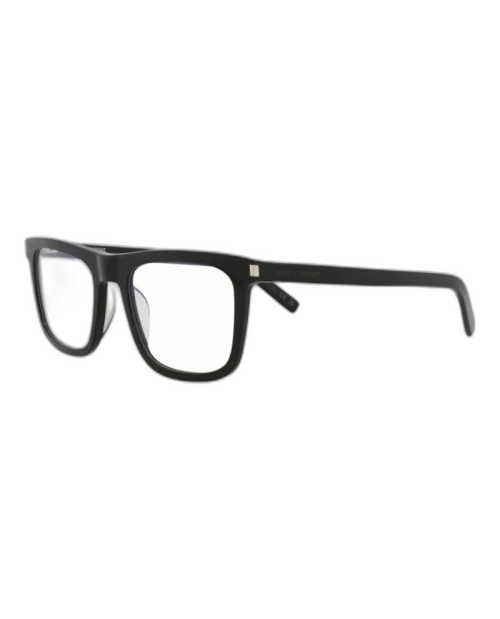 Saint Laurent Square Eyeglasses Black/Black/Transparent (SL547SLIMO-30013701-001)