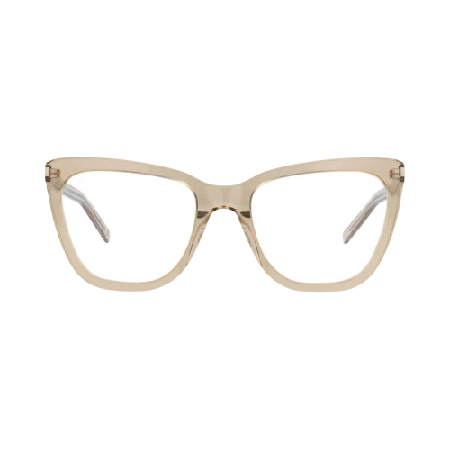 Saint Laurent Cat Eye-Frame Acetate Optical Frames 'Brown Brown Transparent'