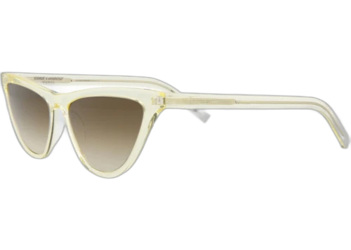 Saint Laurent Cat Eye Sunglasses Yellow/Yellow/Brown (SL550SLIM-30013720-005)
