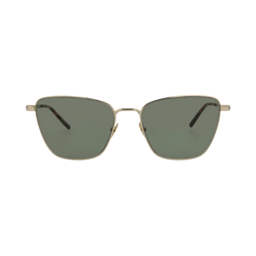 Saint Laurent Cat Eye-Frame Metal Sunglasses 'Gold Gold Green'