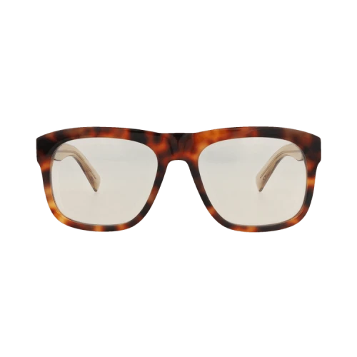 Saint Laurent Square-Frame Recycled Acetate Sunglasses 'Havana Brown Yellow'