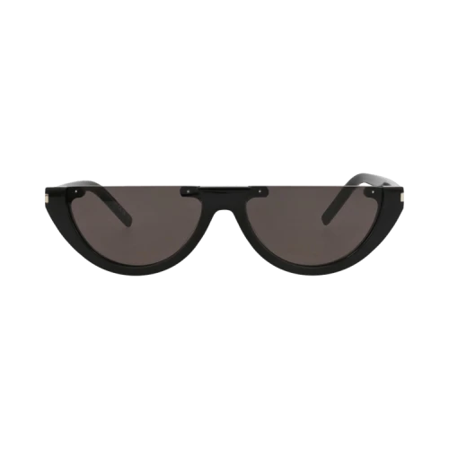 Saint Laurent Cat Eye-Frame Recycled Acetate Sunglasses Black Black Black (SL563-30013780-001)