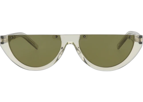 Saint Laurent Cat Eye-Frame Acetate Sunglasses Green/Green/Green (SL563-30013780-003)