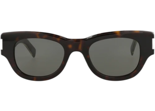 Saint Laurent Cat Eye-Frame Recycled Acetate Sunglasses Havana Crystal Grey (SL573-30014070-002)