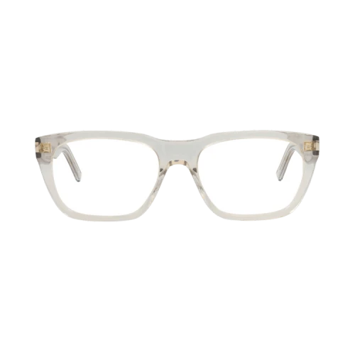 Saint Laurent Photochromic Square-Frame Recycled Acetate Optical Frames 'Beige Beige Transparent'