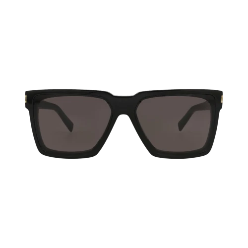 Saint Laurent Square-Frame Recycled Acetate Sunglasses Black Black Grey (SL610-30014609-001)