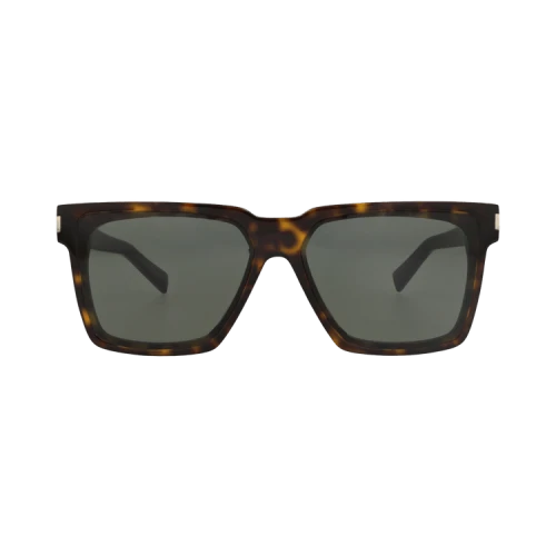 Saint Laurent Square-Frame Recycled Acetate Sunglasses 'Havana Havana Grey'