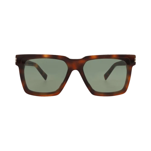 Saint Laurent Square-Frame Recycled Acetate Sunglasses 'Havana Green'