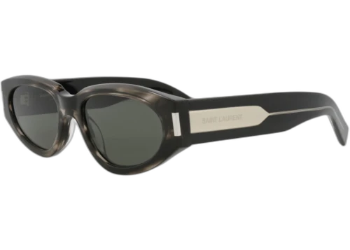 Saint Laurent Round Oval Sunglasses Havana Crystal Grey (SL618-30014642-004)