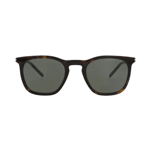 Saint Laurent Round-Frame Recycled Acetate Sunglasses 'Havana Havana Grey'