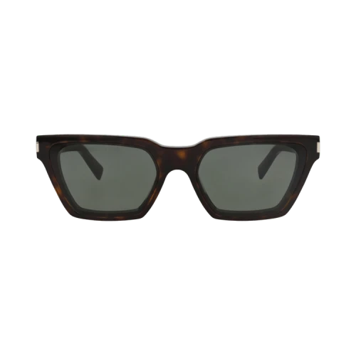 Saint Laurent Cat Eye-Frame Recycled Acetate Sunglasses 'Havana Havana Grey'