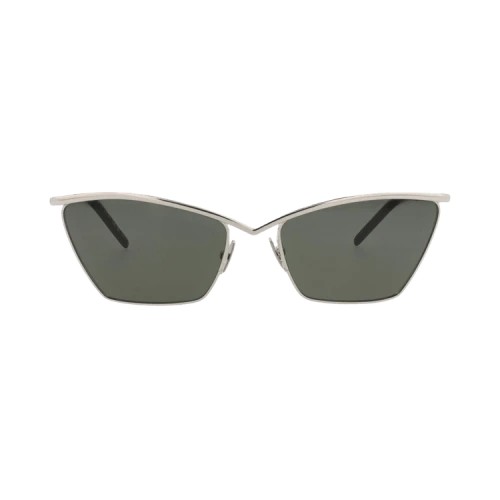 Saint Laurent Cat Eye Sunglasses Silver Silver Grey (SL637-30014745-002)