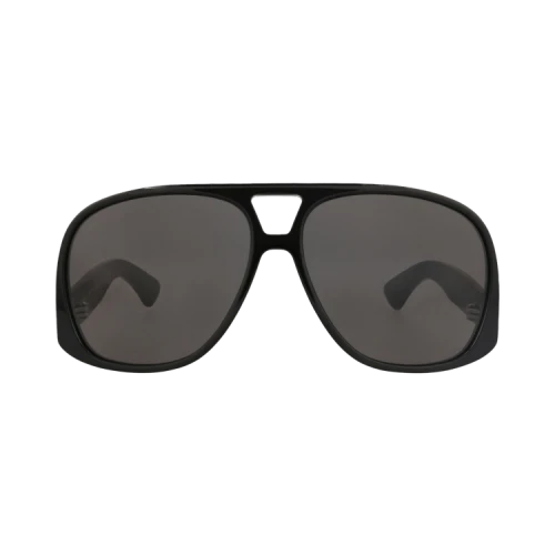 Saint Laurent Aviator-Frame Recycled Acetate Sunglasses 'Black Black Grey'