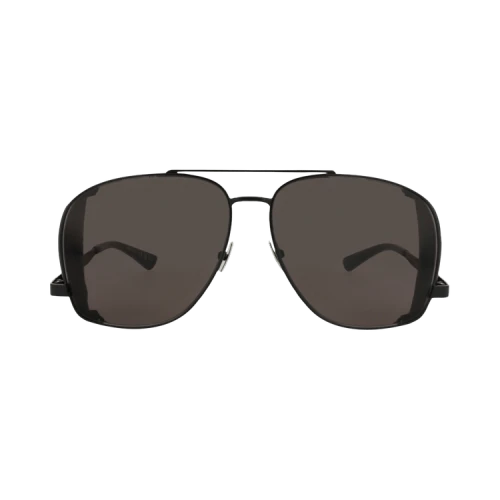 Saint Laurent Aviator-Frame Metal Sunglasses Black Black Black (SL653LEONL-30015641-002)