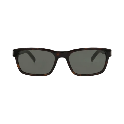 Saint Laurent Square-Frame Recycled Acetate Sunglasses Havana Crystal Grey (SL662-30015242-004)