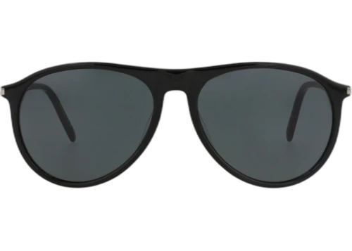 Saint Laurent Aviator-Frame Recycled Acetate Sunglasses Black Black Black (SL667-30015249-001)