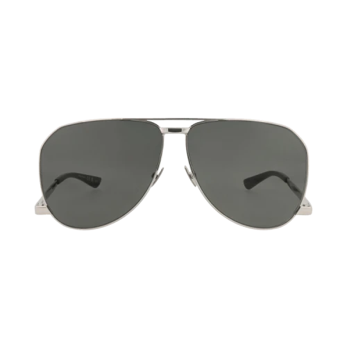 Saint Laurent Aviator-Frame Metal Sunglasses Silver Silver Grey (SL690DUST-30015233-002)