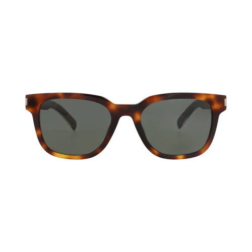 Saint Laurent Square-Frame Recycled Acetate Sunglasses 'Havana Crystal Grey'