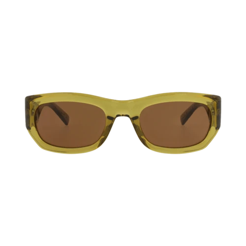 Saint Laurent Sunglasses Round-Frame Bio Injection Green Green Bron (SL713-30015796-004)