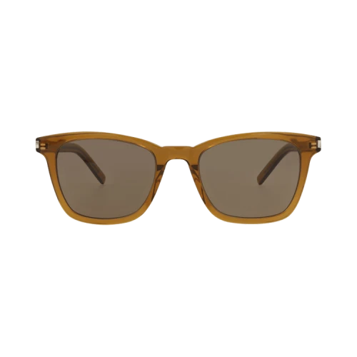 Saint Laurent Square-Frame Recycled Acetate Sunglasses Brown Brown Brown (SL716SLIM-30015807-005)