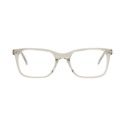 Saint Laurent Photochromic Square-Frame Recycled Acetate Optical Frames 'Beige Beige Transparent'