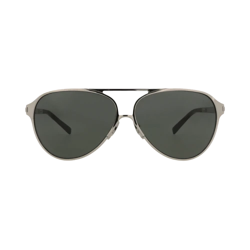 Saint Laurent Aviator-Frame Metal Sunglasses Silver Silver Grey (SL734-30015904-002)