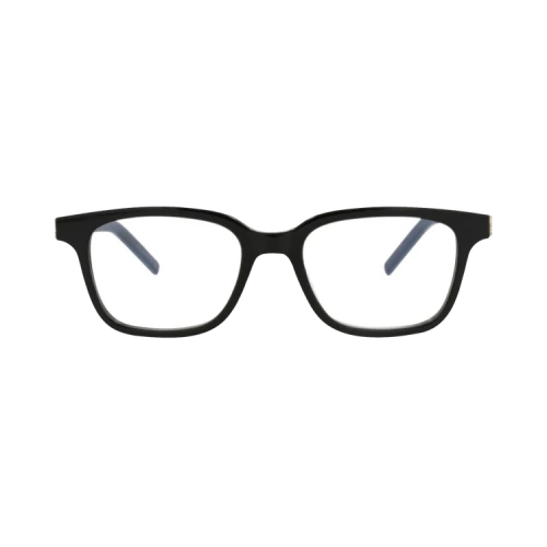 Saint Laurent Square-Frame Recycled Acetate Optical Frames Black Black Transparent (SLM110-30013739-001)