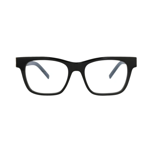 Saint Laurent Square-Frame Recycled Acetate Optical Frames 'Black Black Transparent'
