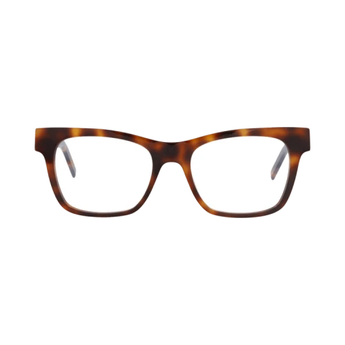 Saint Laurent Photochromic Square-Frame Recycled Acetate Optical Frames 'Havana Havana Transparent'