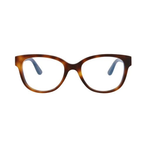 Saint Laurent Round-Frame Acetate Optical Frames 'Havana Havana Transparent'