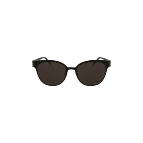 Saint Laurent Round-Frame Metal Sunglasses 'Black'