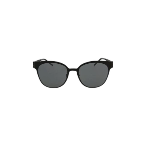 Saint Laurent Round-Frame Metal Sunglasses 'Black'