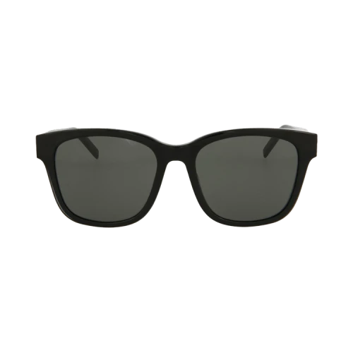 Saint Laurent Square-Frame Acetate Sunglasses Black Black Grey (SLM68-30009176-001)