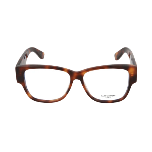 Saint Laurent Square/Rectangle Optical Frames 'Shiny Medium Havana'