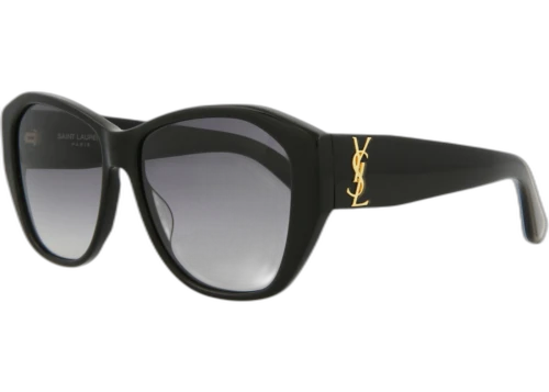Saint Laurent Round Sunglasses Shiny Black (SLM8-30001589-001)
