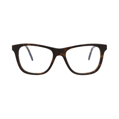 Saint Laurent Square-Frame Acetate Optical Frames 'Havana Silver Transparent'