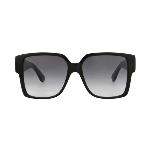 Saint Laurent Square-Frame Acetate Sunglasses Black Black Grey (SLM9-30001591-002)
