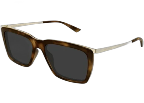 Saint Laurent Square Sunglasses Havana Gold Grey/-Grey (SL 765-004)